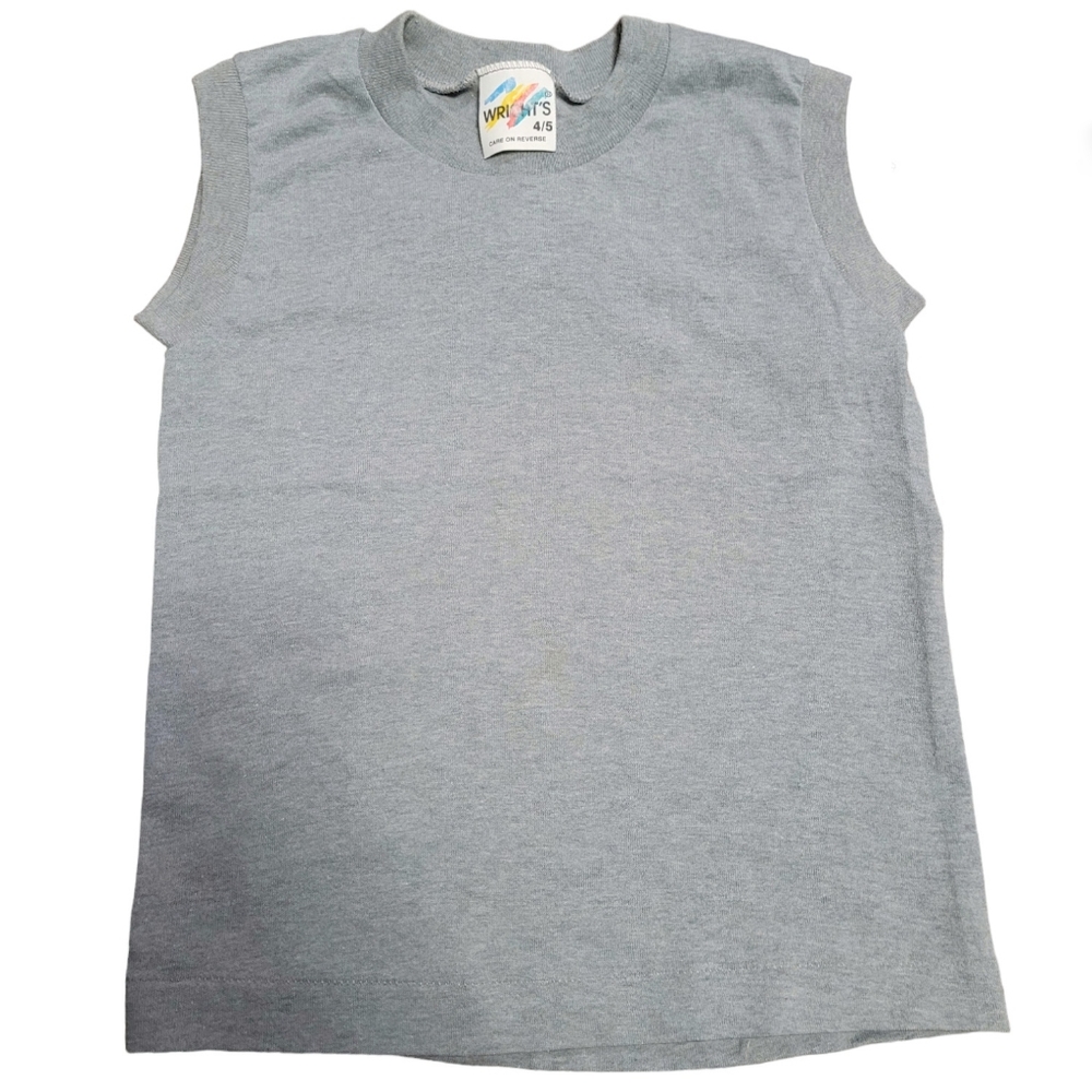 Vintage 1990s Wright's grey sleeveless muscle tank top